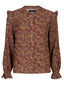 Blouse Lady | Brown/purple leopard