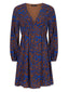 Dress Jaely Blue/brown flower