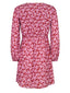 SAMPLE Dress Jaely | Wine red/lilac flower