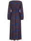 Dress Michelle Blue/brown flower