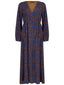 Dress Michelle Blue/brown flower