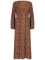 BEISPIEL Kleid Michelle | Braun/lila Leopard