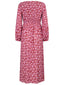 BEISPIEL Kleid Michelle | Weinrot/lila Blüte