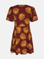 SAMPLE Dress Nika | Red brown