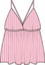 SAMPLE Top Aster | Pink stripe