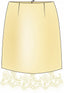 SAMPLE Skirt Sylvia | Soft yellow