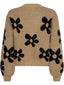 Knitted sweater Daisie Beige/black