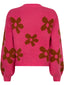 Knitted sweater Daisie Pink/camel