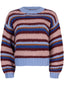 Knitted sweater Meggie Blue/burgundy/camel/soft pink