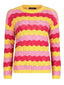 MUSTER_Strickpullover Nina | Gelb/Rosa