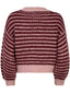 Knitted sweater Pippa Burgundy/soft pink