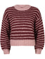 Knitted sweater Pippa Burgundy/soft pink