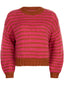 Knitted sweater Pippa Fuchsia/rust