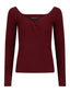 Knitted top Bowie Wine red