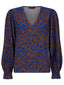 Top Merel Blue/brown flower