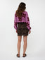 Knitted sweater Daisie Lilac/burgundy