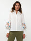 Blouse Blossom White/red/blue