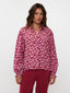 Blouse Alyssa Wine red/lilac flower