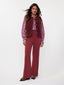 SAMPLE Blouse Alyssa | Wine red/lilac flower
