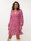 SAMPLE Dress Jaely | Wine red/lilac flower