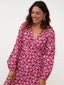 SAMPLE Dress Jaely | Wine red/lilac flower