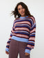 Knitted sweater Meggie Blue/burgundy/camel/soft pink