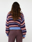 Knitted sweater Meggie Blue/burgundy/camel/soft pink