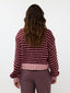 Knitted sweater Pippa Burgundy/soft pink