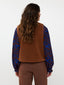 Gilet Evelynn Camel/blue