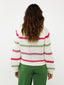 Knitted sweater Kimi Soft green/fuchsia/lilac