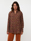 Blouse Fleur Brown/purple leopard