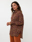 Blouse Fleur Brown/purple leopard