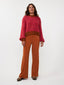 SAMPLE Knitted sweater Pippa | Fuchsia/camel