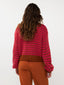 SAMPLE Knitted sweater Pippa | Fuchsia/camel