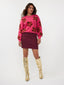 Knitted sweater Daisie Pink/camel