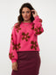 Knitted sweater Daisie Pink/camel